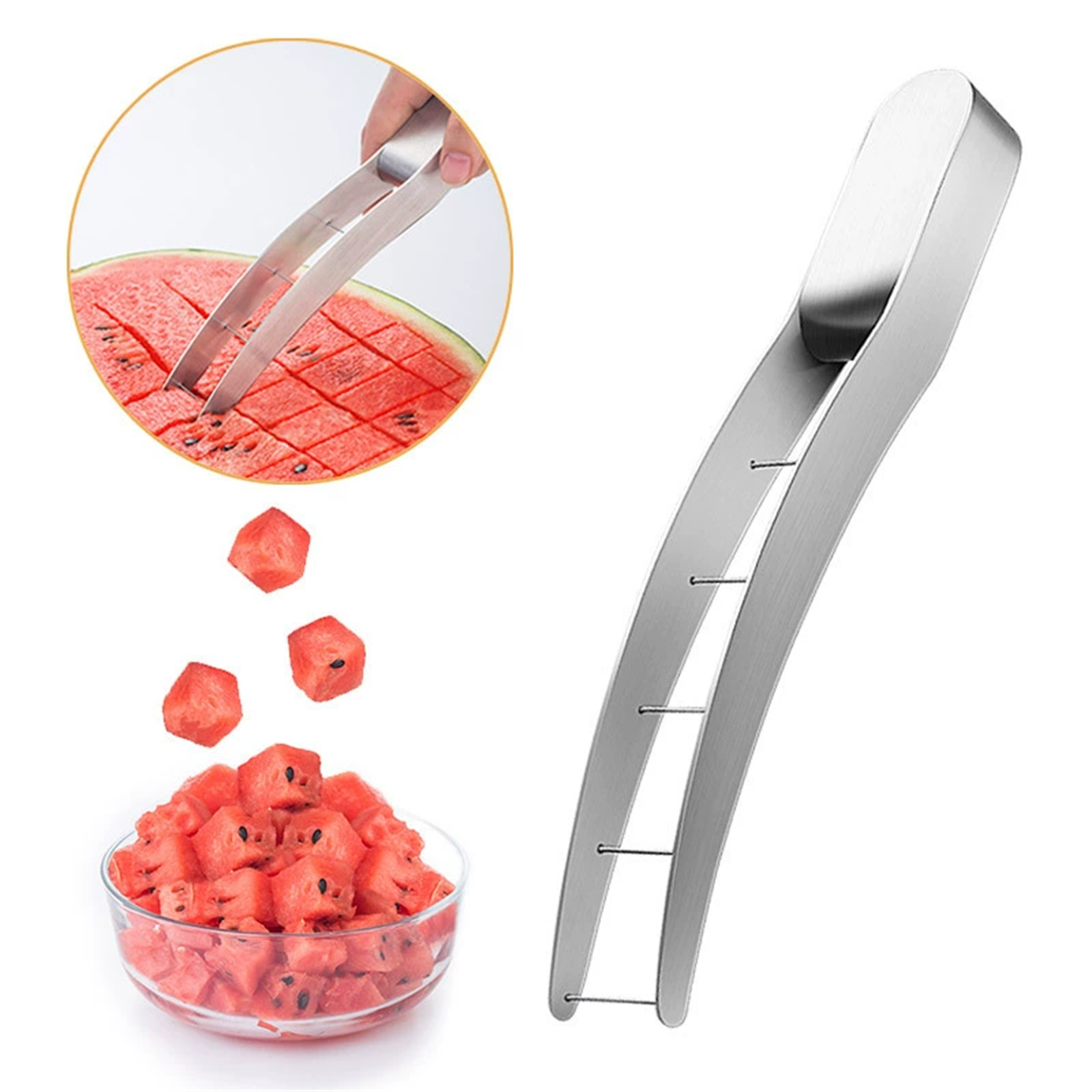 Watermelon Slicer Cutter - Cortador de melancia em aço inoxidável,
