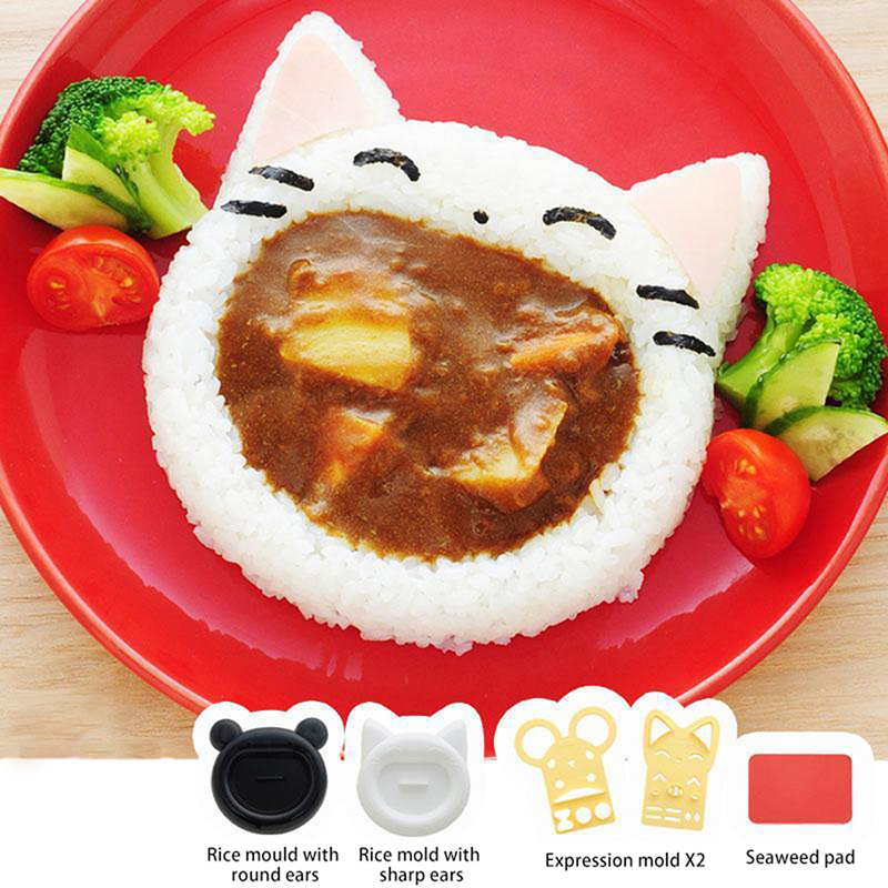 Kitchen Gadgets Ninja - Cute Cartoon Sushi Mold Decor Cutter,