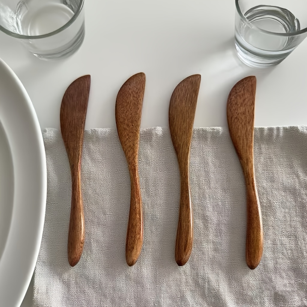 Kitchen Gadgets In Japan - 1pc faca de marmelada de madeira