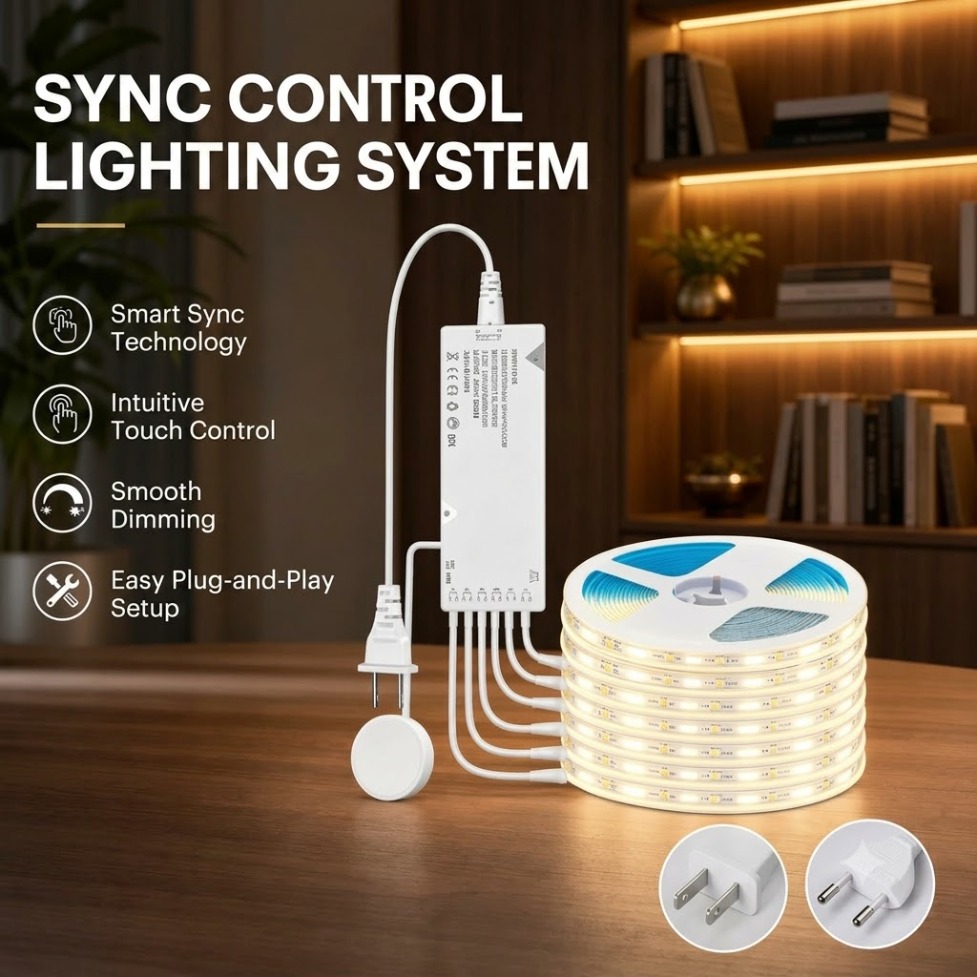 Kitchen Gadgets Cabinet - Fita LED COB com Controle por