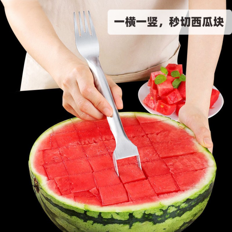 Watermelon Slicer Cutter - Cortador De Melancia De Aço Inoxidável,