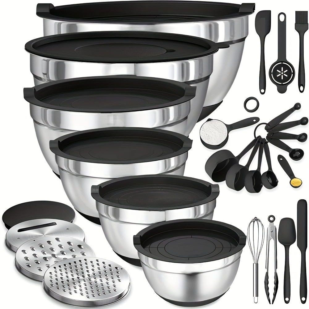 Kitchen Gadgets Set - 17 peças, conjunto de tigela de