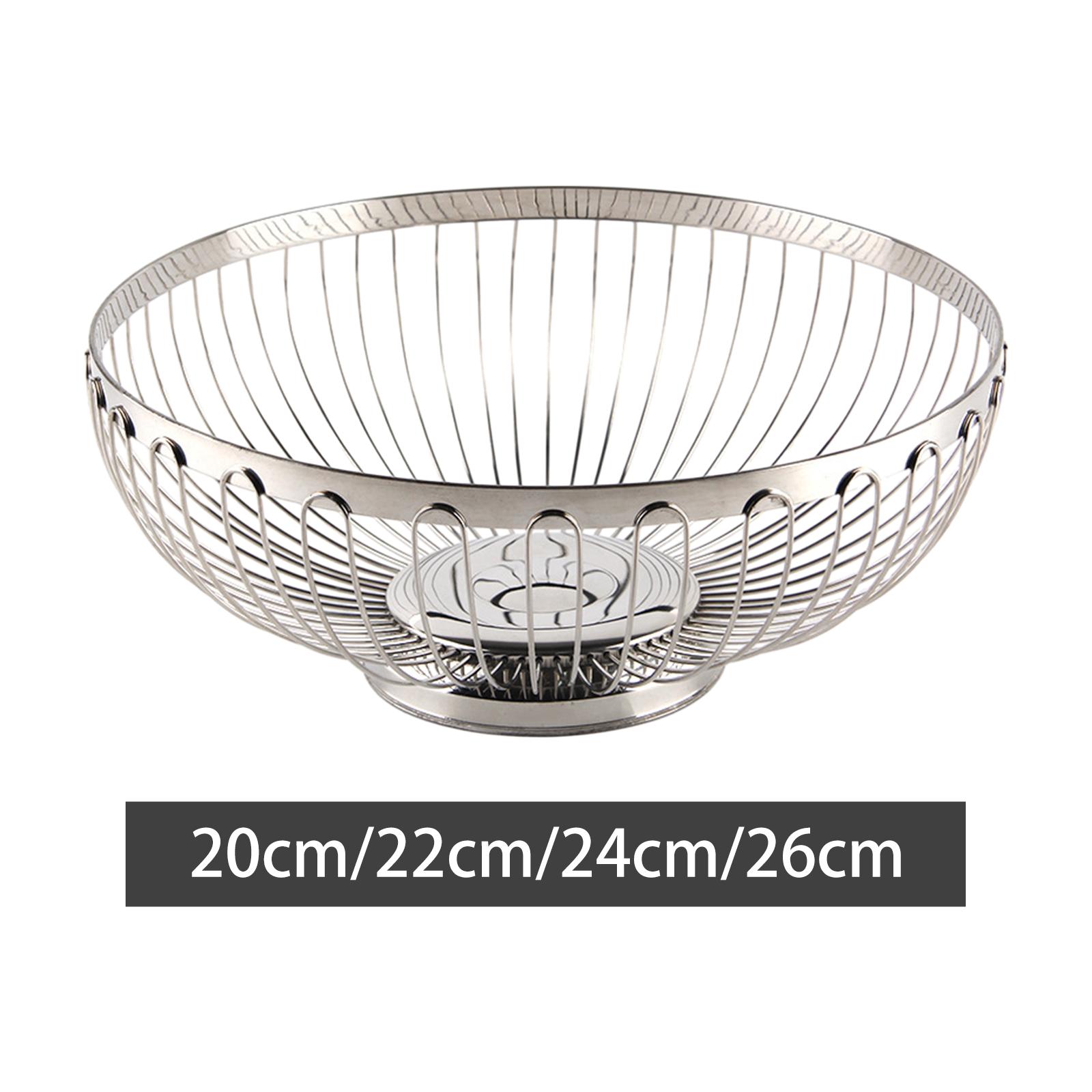 Kitchen Gadgets Modern - Cesta de frutas em aço inoxidável,