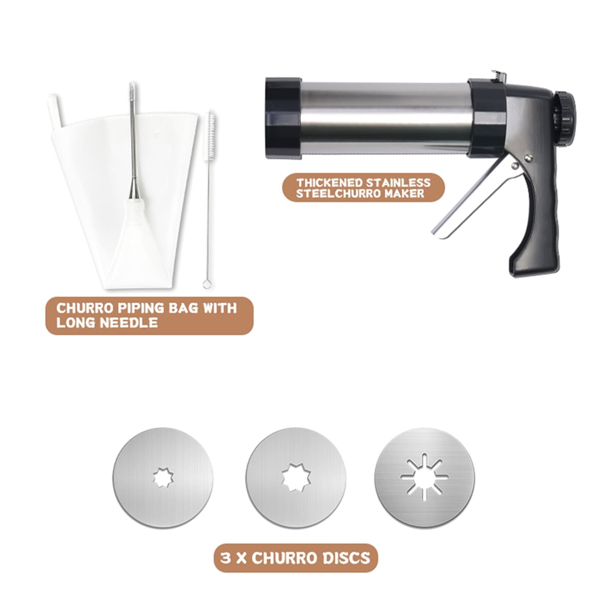 Kitchen Gadgets In Spanish - Máquina de Fazer Churros A24I para