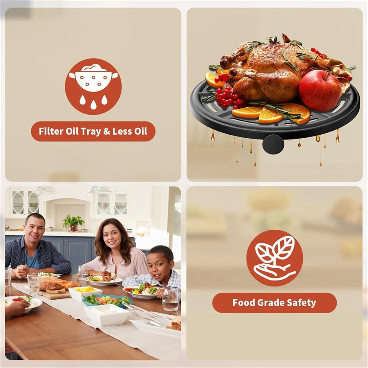 Ninja Air Fryer Af101 - Bandeja de Substituição AS62 para Fritadeira