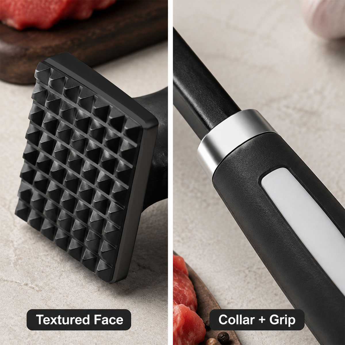 Kitchen Gadgets Modern - Martelo Amaciador de Carne em Aço