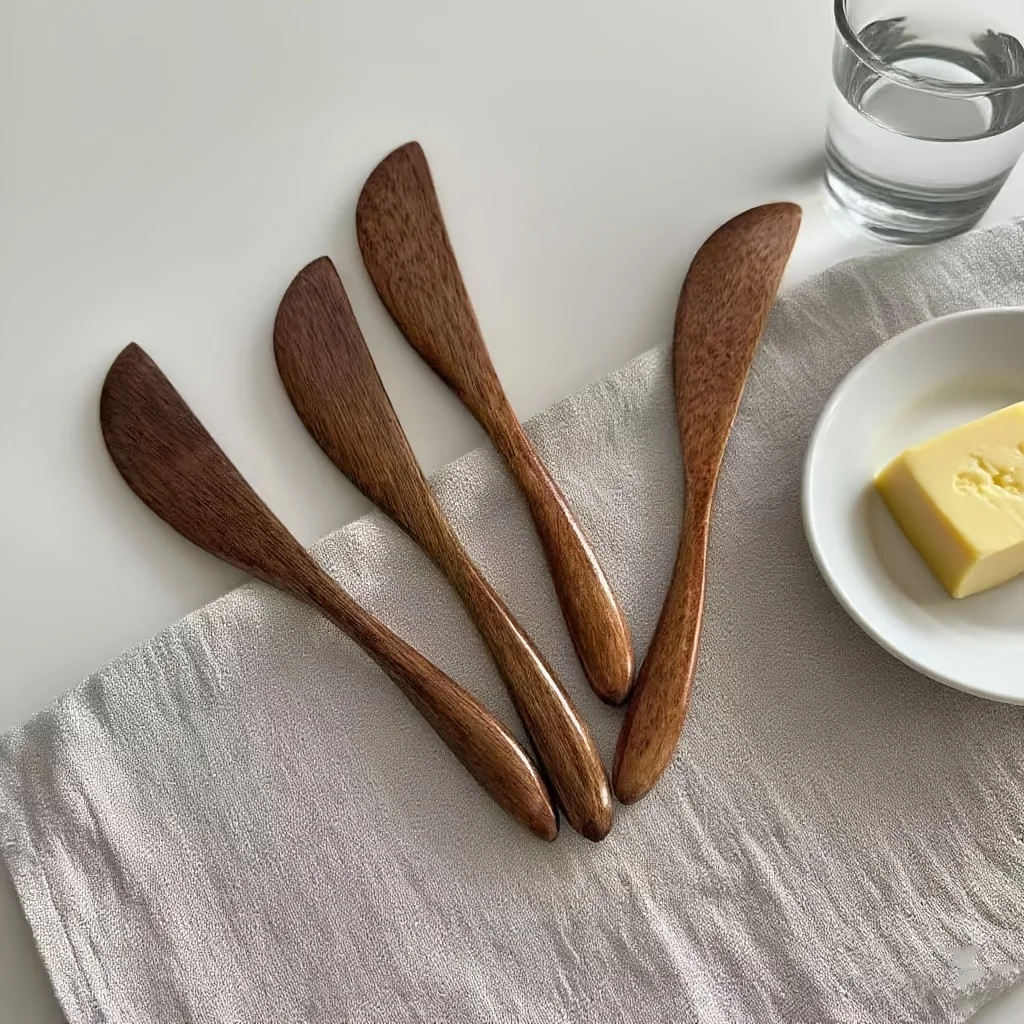 Kitchen Gadgets In Japan - 1pc faca de marmelada de madeira