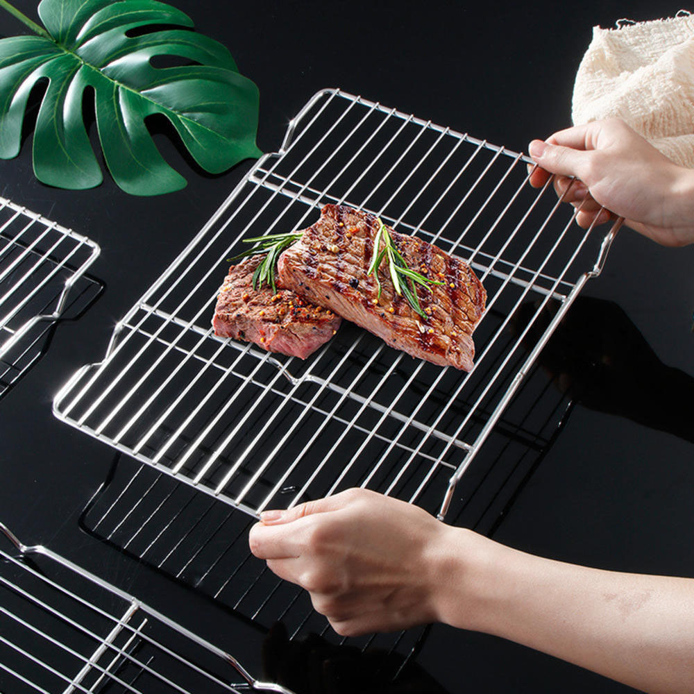 Kitchen Gadgets Ninja - Aço inoxidável churrasqueira malha esteira reutilizável