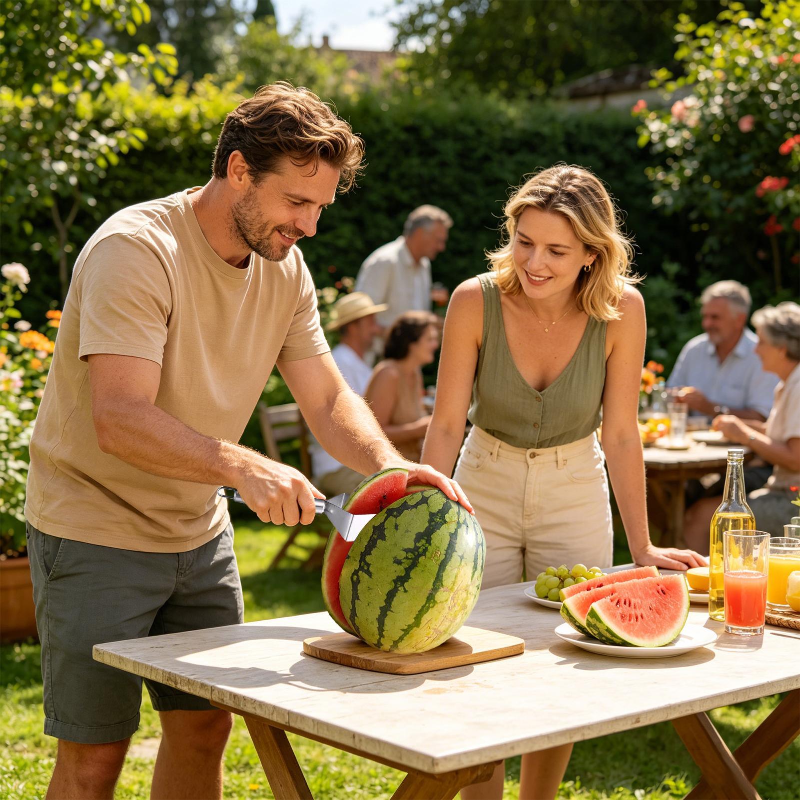 Cortador de Melancia em Aço In - Watermelon Slicer Cutter avaliação e preço