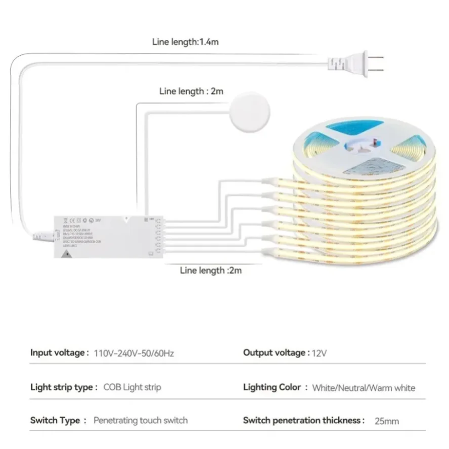 Luz de Armário com Sensor Inte - Kitchen Gadgets Cabinet avaliação e preço