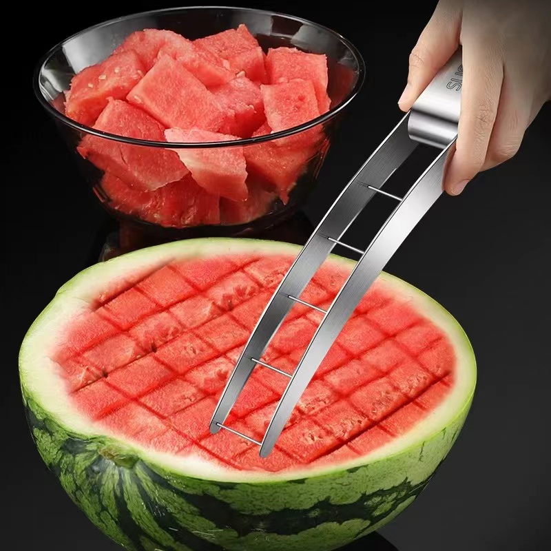 Faca De Melancia De Aço Inoxid - Watermelon Slicer Cutter avaliação e preço