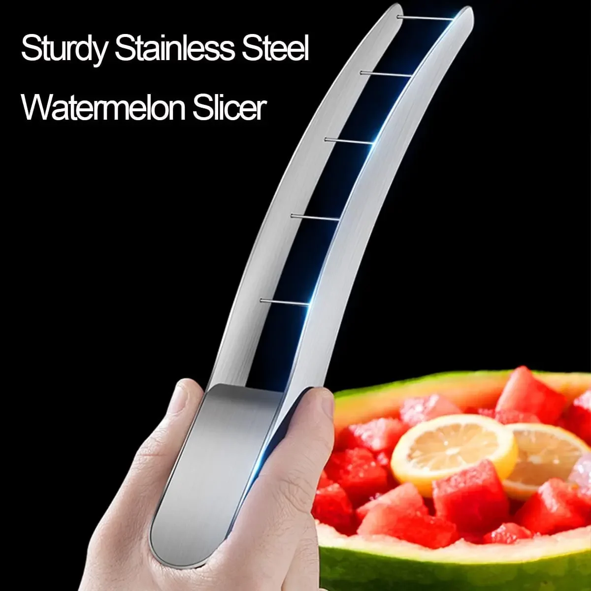 Faca De Melancia De Aço Inoxid - Watermelon Slicer Cutter avaliação e preço