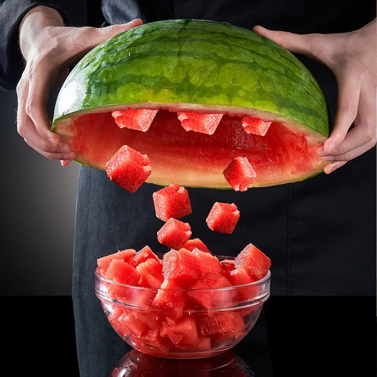 Faca De Melancia De Aço Inoxid - Watermelon Slicer Cutter avaliação e preço