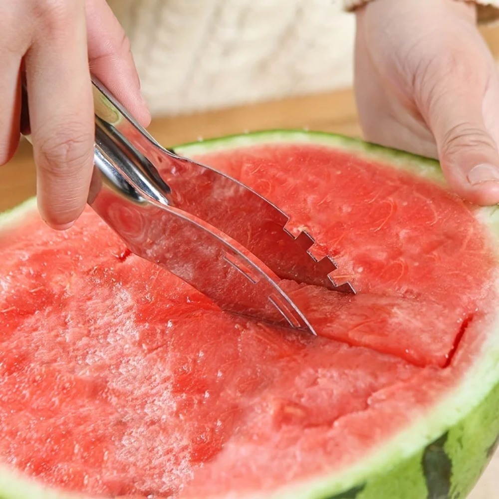 Fatiador de melancia em aço in - Watermelon Slicer Cutter avaliação e preço