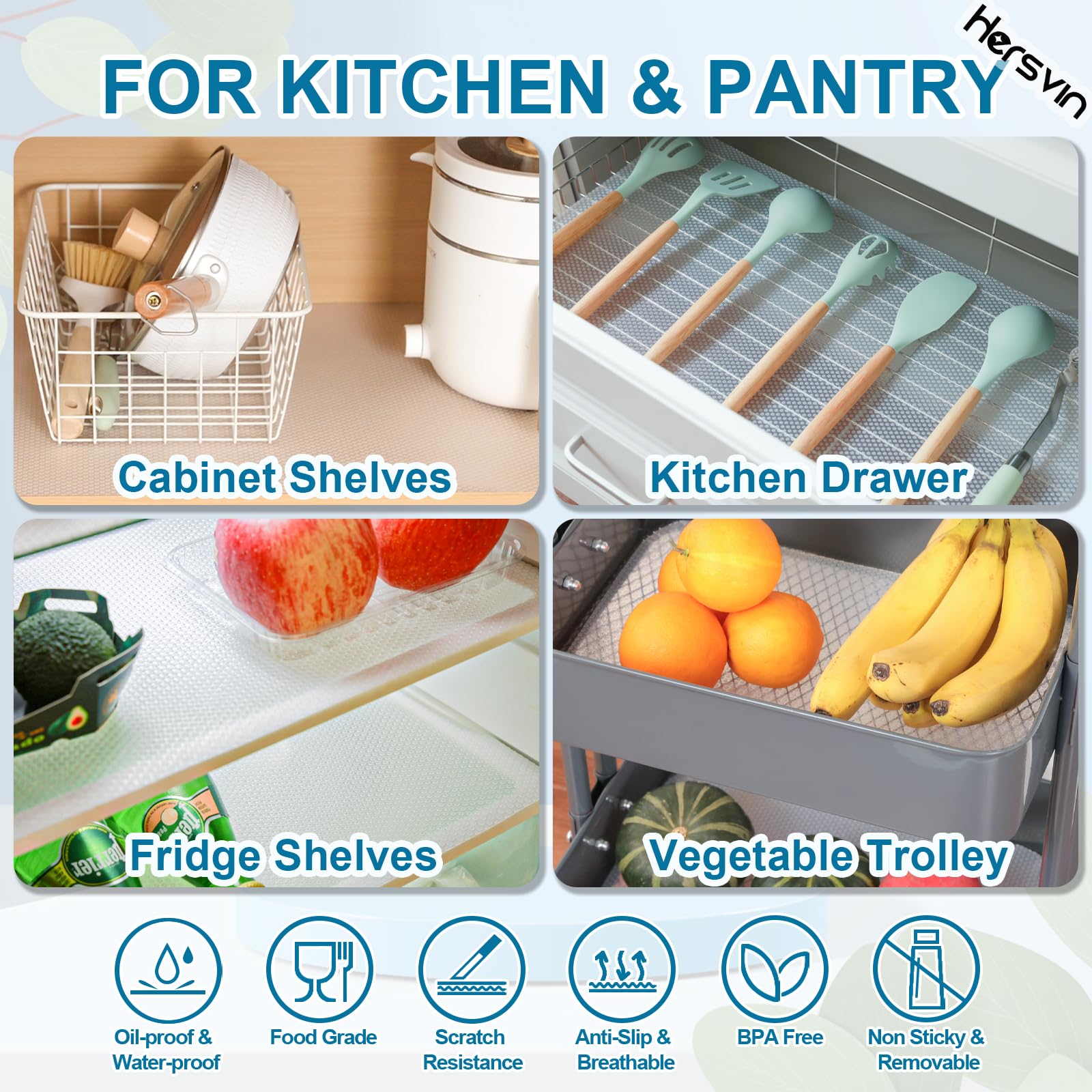 Forros de prateleira de armári - Kitchen Gadgets Cabinet avaliação e preço