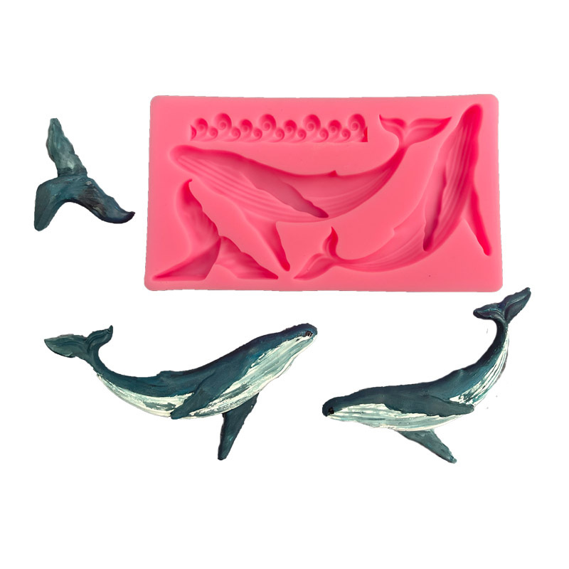 Diy baleia silicone molde ocea - Kitchen Gadgets Baking avaliação e preço