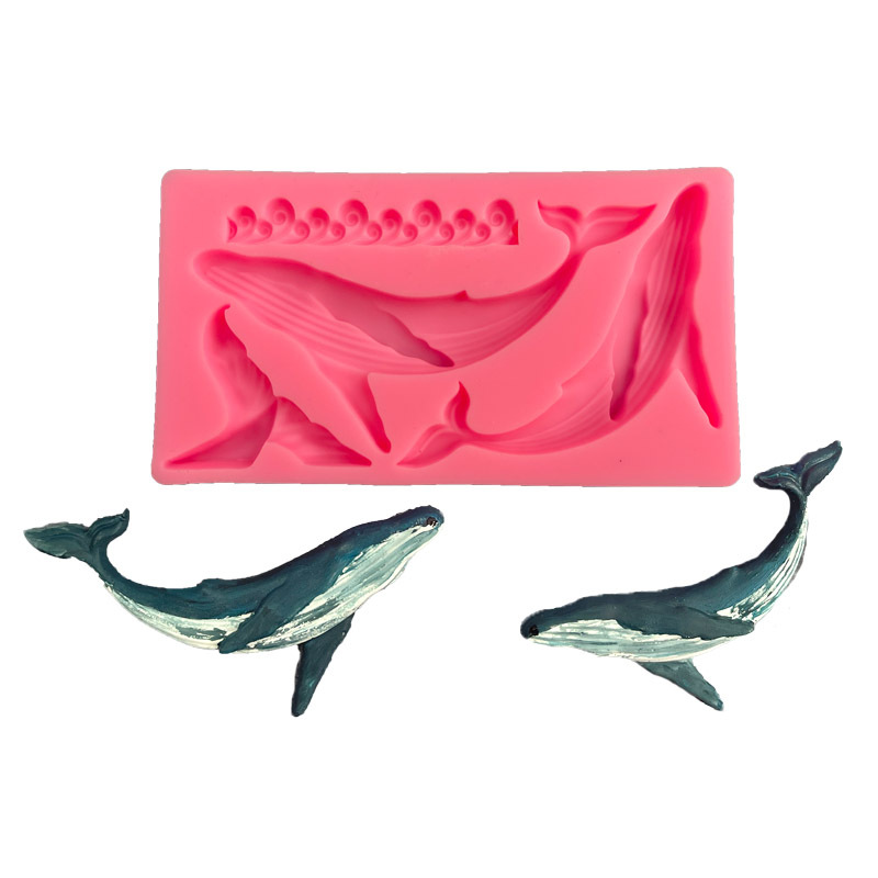 Diy baleia silicone molde ocea - Kitchen Gadgets Baking avaliação e preço
