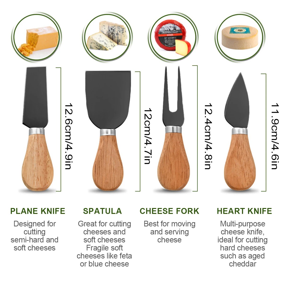 Conjunto de facas de queijo pa - Kitchen Gadgets In Japan avaliação e preço